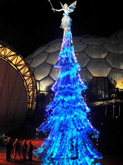 plastic bottle christmas tree